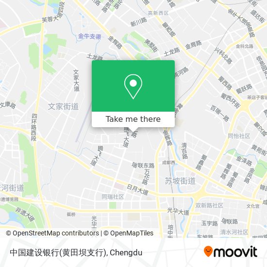 中国建设银行(黄田坝支行) map