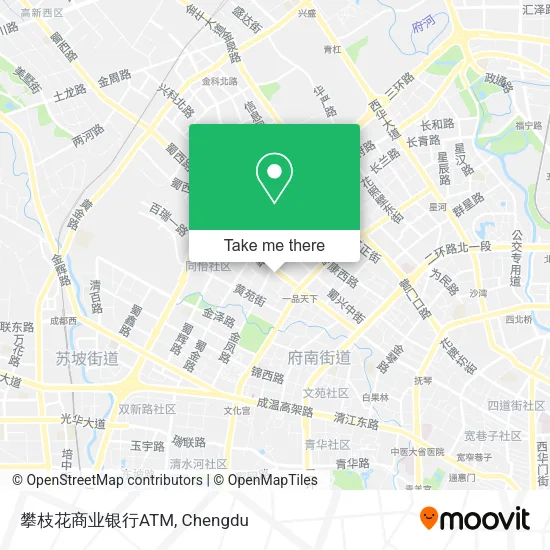 攀枝花商业银行ATM map