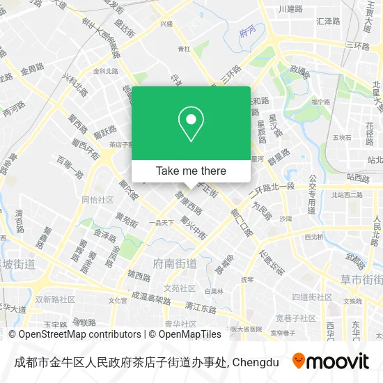 成都市金牛区人民政府茶店子街道办事处 map