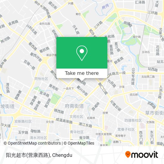 阳光超市(营康西路) map