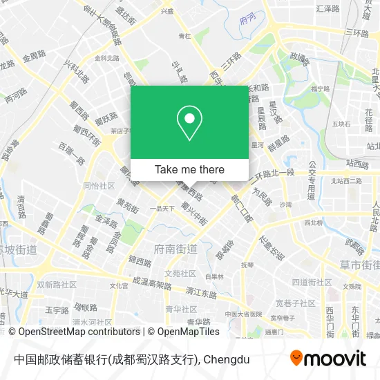中国邮政储蓄银行(成都蜀汉路支行) map
