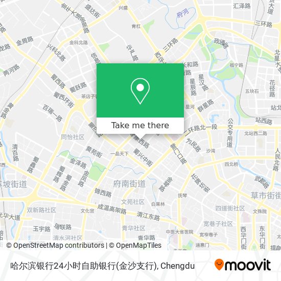 哈尔滨银行24小时自助银行(金沙支行) map
