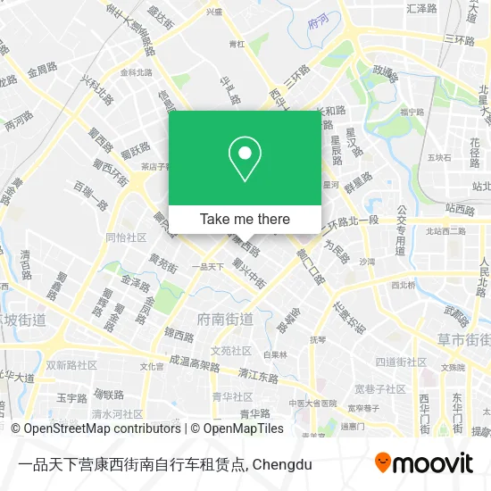 一品天下营康西街南自行车租赁点 map