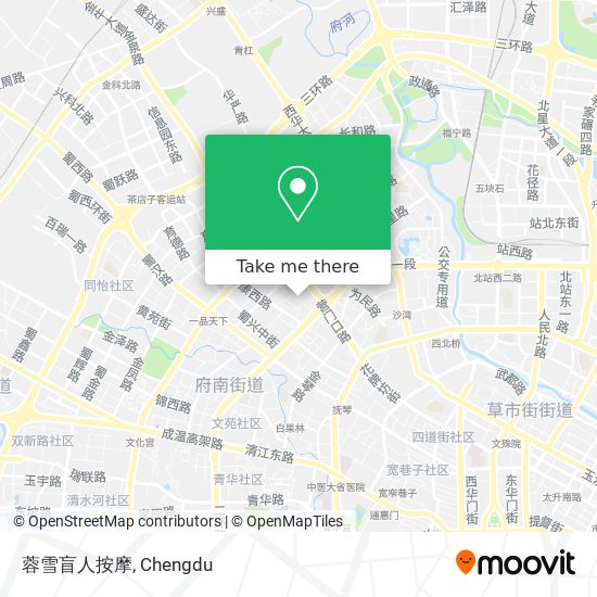 蓉雪盲人按摩 map