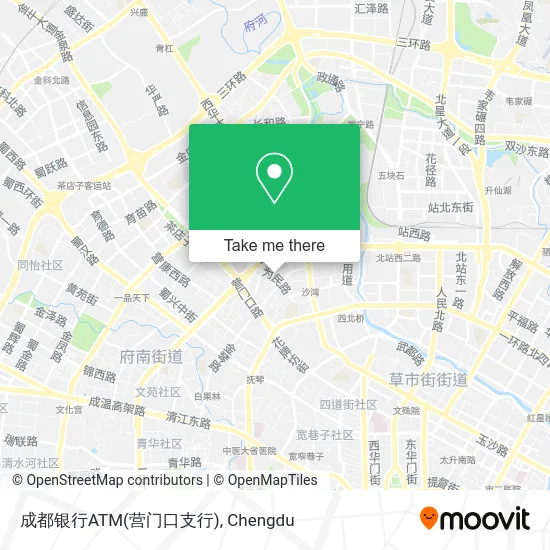 成都银行ATM(营门口支行) map