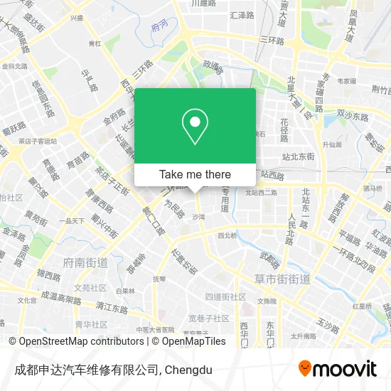 成都申达汽车维修有限公司 map