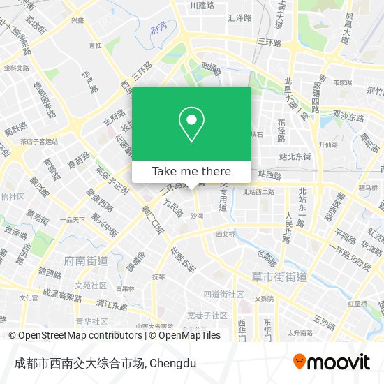 成都市西南交大综合市场 map