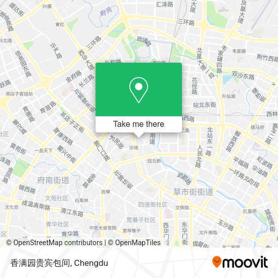 香满园贵宾包间 map