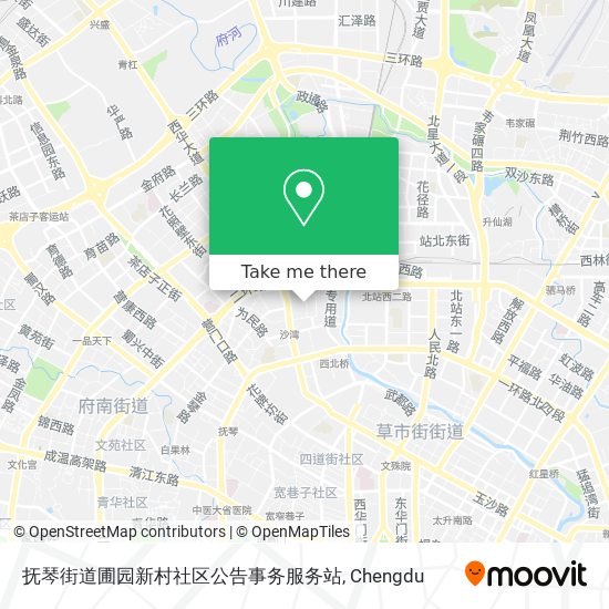 抚琴街道圃园新村社区公告事务服务站 map
