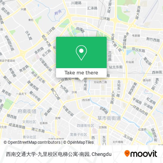 西南交通大学-九里校区电梯公寓-南园 map