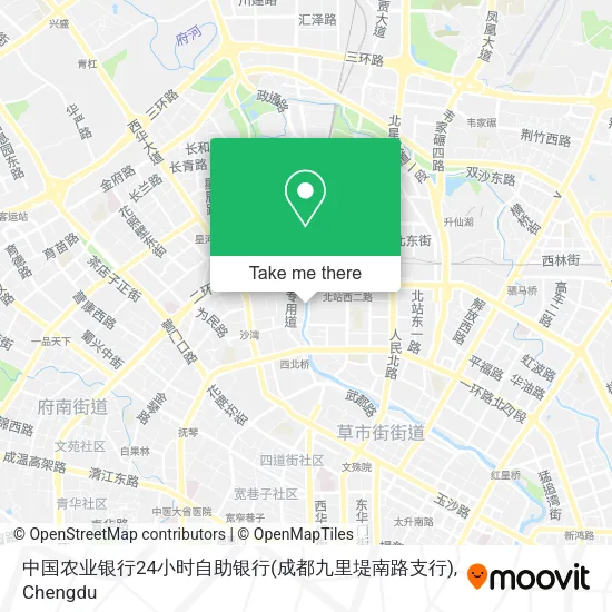 中国农业银行24小时自助银行(成都九里堤南路支行) map