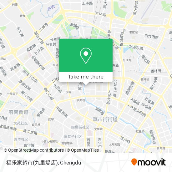 福乐家超市(九里堤店) map