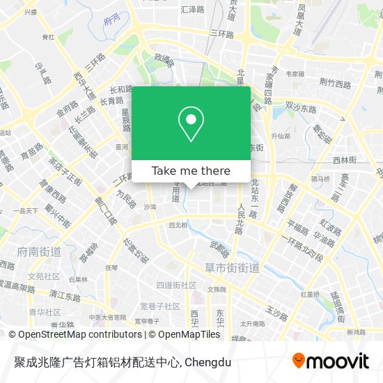 聚成兆隆广告灯箱铝材配送中心 map