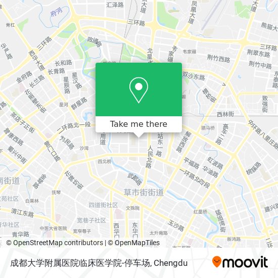 成都大学附属医院临床医学院-停车场 map