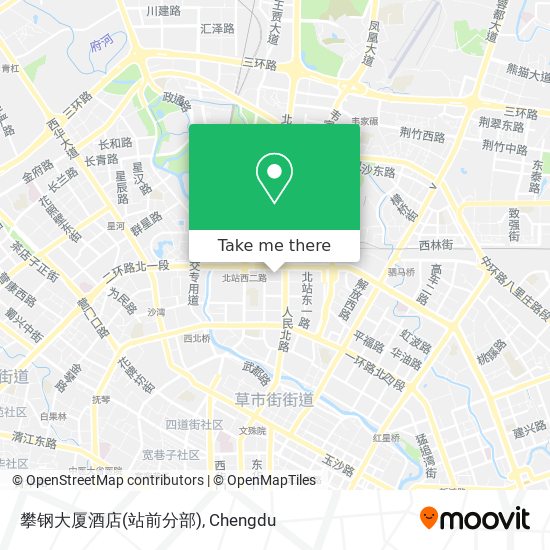 攀钢大厦酒店(站前分部) map
