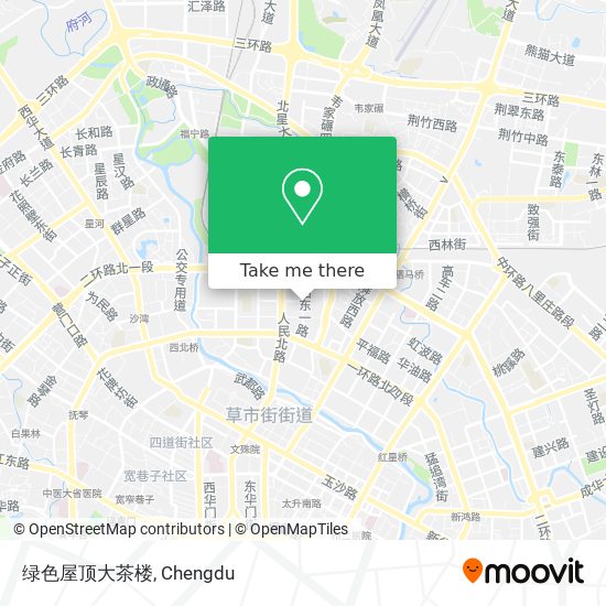 绿色屋顶大茶楼 map