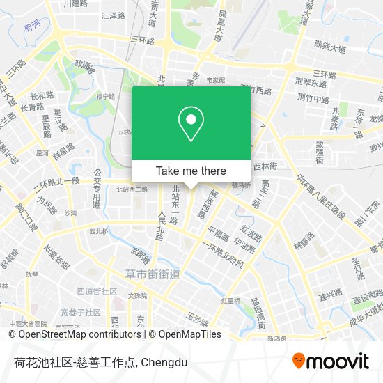 荷花池社区-慈善工作点 map