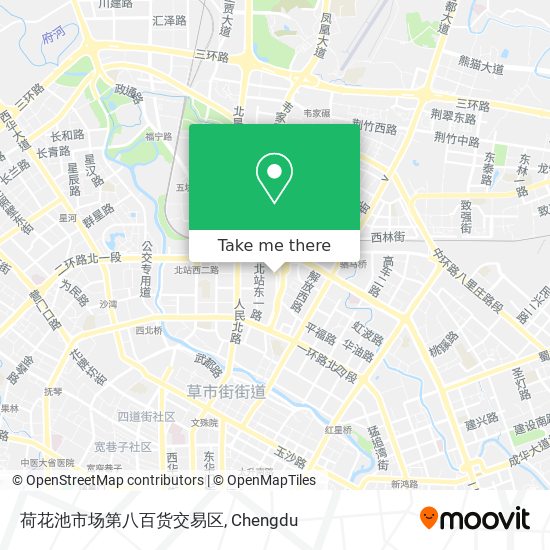 荷花池市场第八百货交易区 map