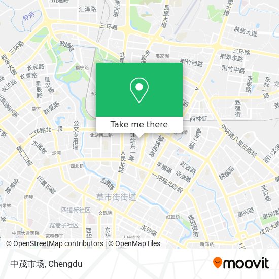 中茂市场 map