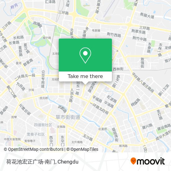 荷花池宏正广场-南门 map