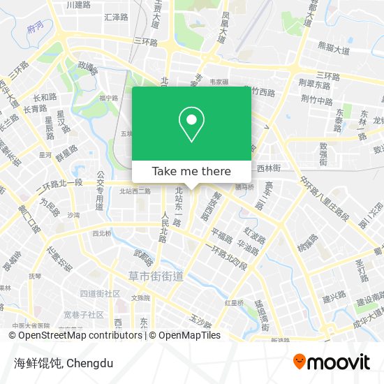 海鲜馄饨 map