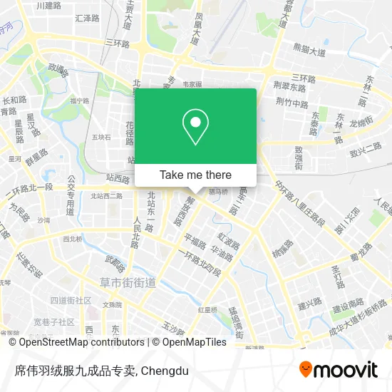 席伟羽绒服九成品专卖 map