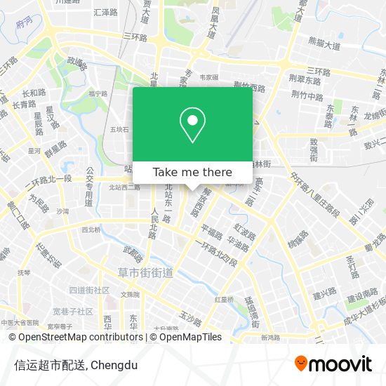 信运超市配送 map