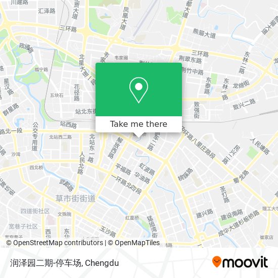 润泽园二期-停车场 map