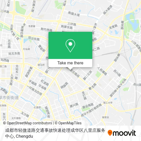 成都市轻微道路交通事故快速处理成华区八里庄服务中心 map