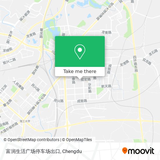 富润生活广场停车场出口 map