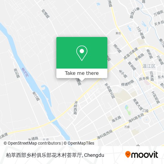 柏萃西部乡村俱乐部花木村荟萃厅 map
