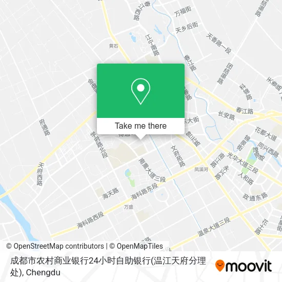 成都市农村商业银行24小时自助银行(温江天府分理处) map