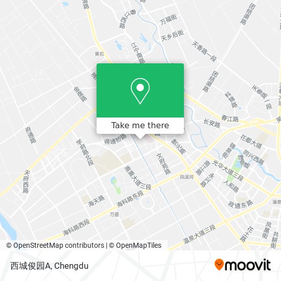 西城俊园A map