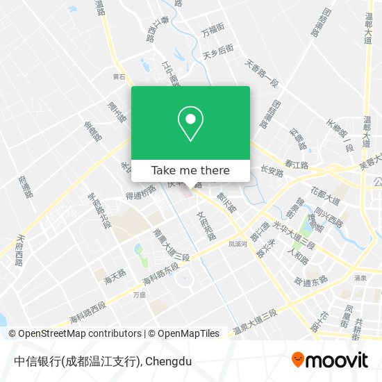中信银行(成都温江支行) map