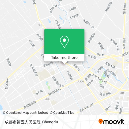 成都市第五人民医院 map