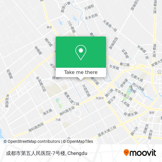 成都市第五人民医院-7号楼 map