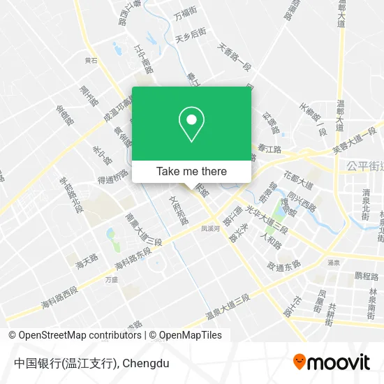中国银行(温江支行) map