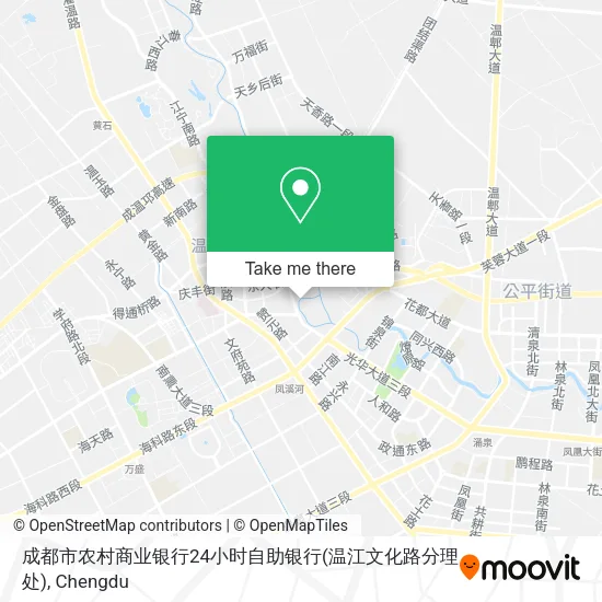 成都市农村商业银行24小时自助银行(温江文化路分理处) map
