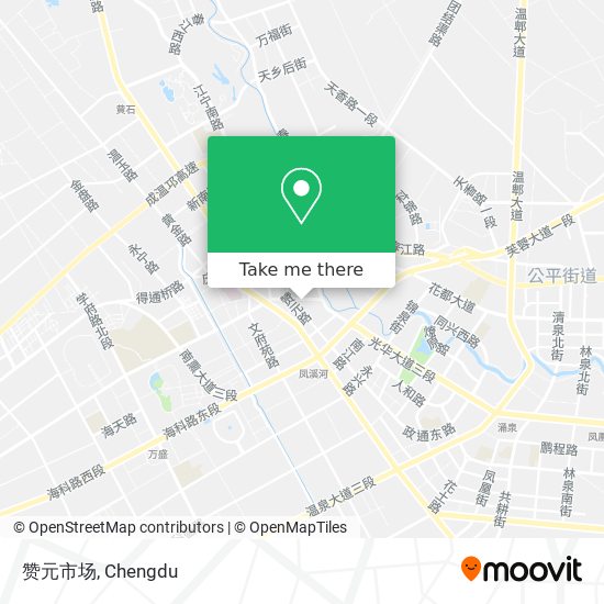 赞元市场 map