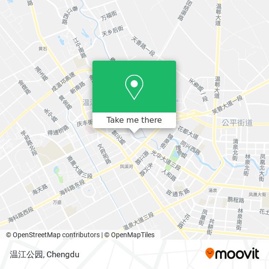 温江公园 map
