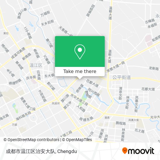 成都市温江区治安大队 map