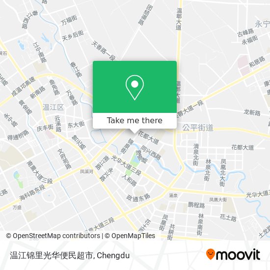 温江锦里光华便民超市 map