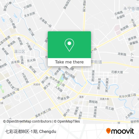 七彩花都B区-1期 map