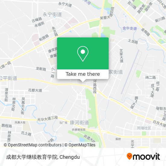 成都大学继续教育学院 map