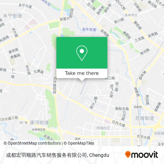 成都宏羽顺路汽车销售服务有限公司 map