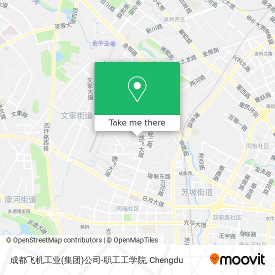 成都飞机工业(集团)公司-职工工学院 map