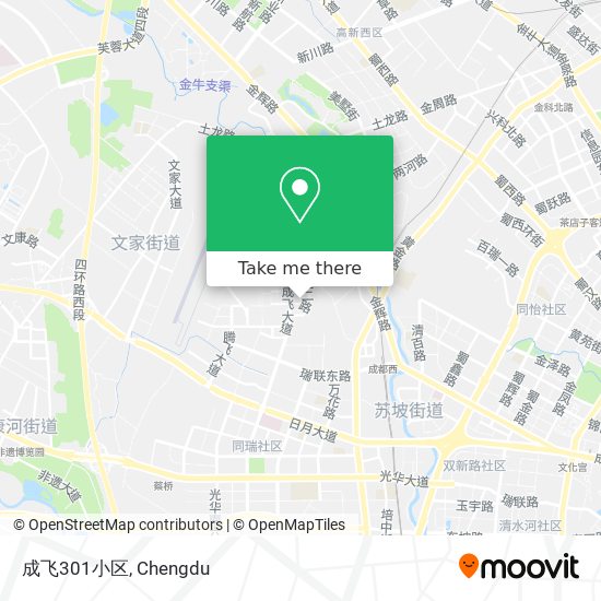 成飞301小区 map