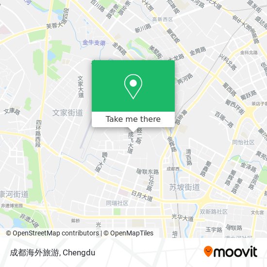 成都海外旅游 map