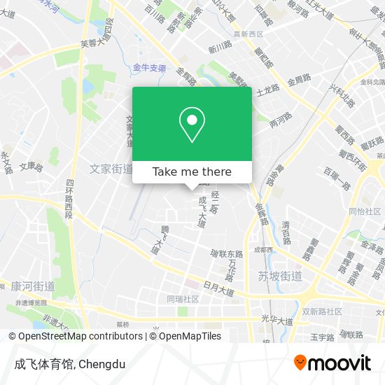 成飞体育馆 map