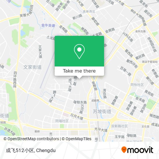 成飞512小区 map